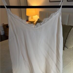 Anine Bing Cream Silk Top